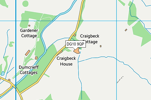 DG10 9QP map - OS VectorMap District (Ordnance Survey)