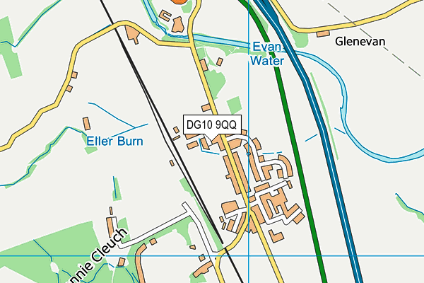 DG10 9QQ map - OS VectorMap District (Ordnance Survey)