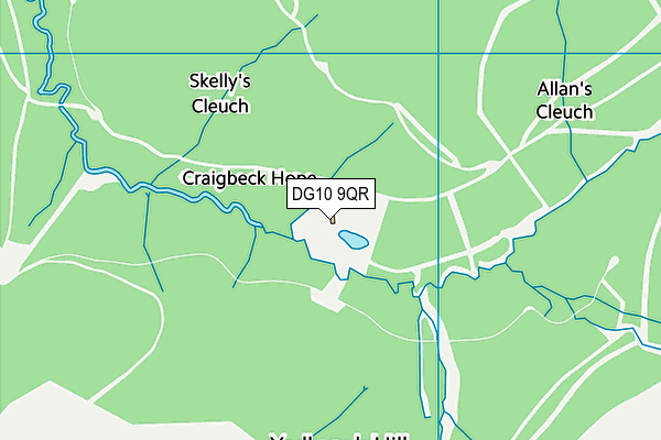 DG10 9QR map - OS VectorMap District (Ordnance Survey)