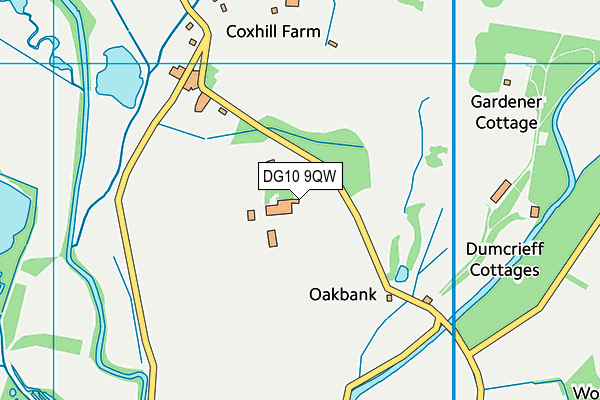 DG10 9QW map - OS VectorMap District (Ordnance Survey)