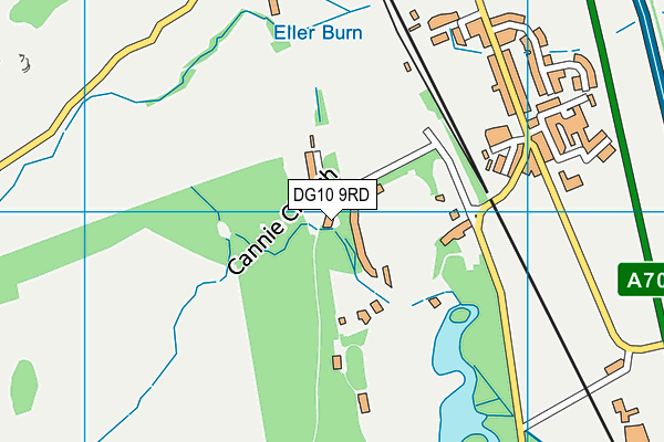 DG10 9RD map - OS VectorMap District (Ordnance Survey)