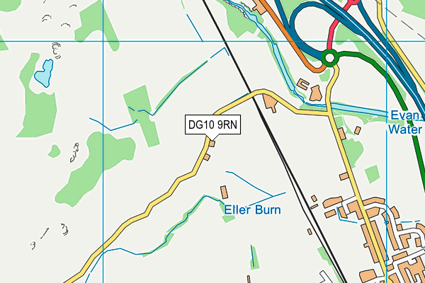 DG10 9RN map - OS VectorMap District (Ordnance Survey)