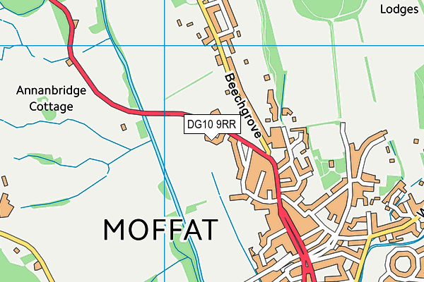 DG10 9RR map - OS VectorMap District (Ordnance Survey)