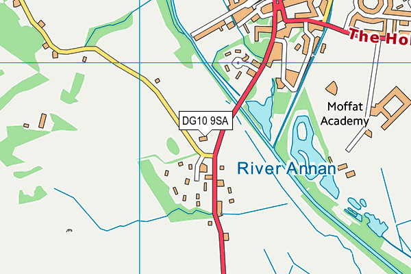 DG10 9SA map - OS VectorMap District (Ordnance Survey)