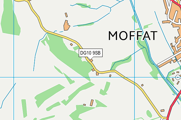 DG10 9SB map - OS VectorMap District (Ordnance Survey)