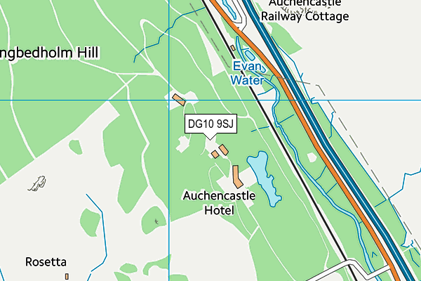 DG10 9SJ map - OS VectorMap District (Ordnance Survey)