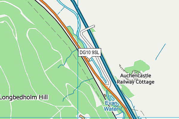 DG10 9SL map - OS VectorMap District (Ordnance Survey)