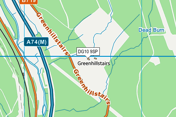 DG10 9SP map - OS VectorMap District (Ordnance Survey)