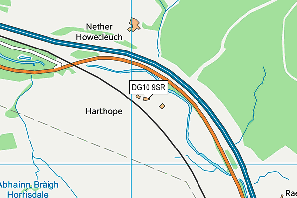 DG10 9SR map - OS VectorMap District (Ordnance Survey)