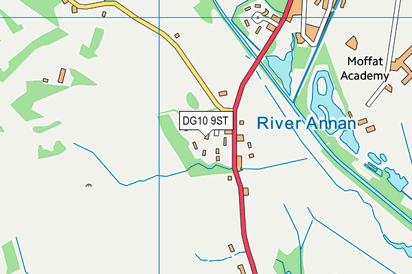 DG10 9ST map - OS VectorMap District (Ordnance Survey)