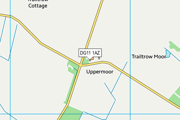 DG11 1AZ map - OS VectorMap District (Ordnance Survey)