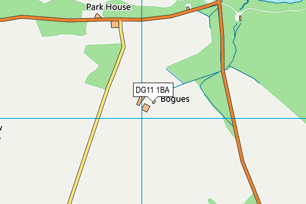 DG11 1BA map - OS VectorMap District (Ordnance Survey)