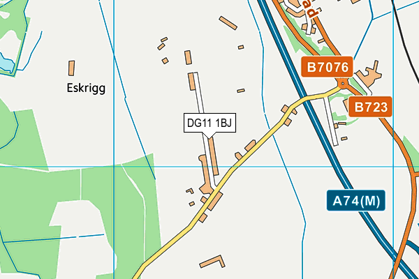 DG11 1BJ map - OS VectorMap District (Ordnance Survey)