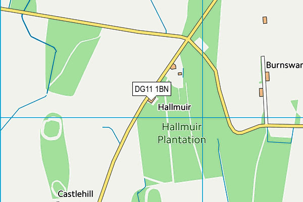 DG11 1BN map - OS VectorMap District (Ordnance Survey)