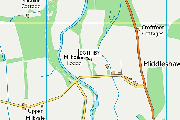 DG11 1BY map - OS VectorMap District (Ordnance Survey)