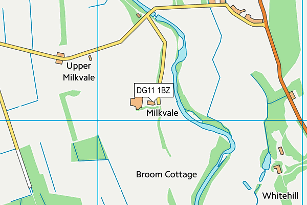 DG11 1BZ map - OS VectorMap District (Ordnance Survey)