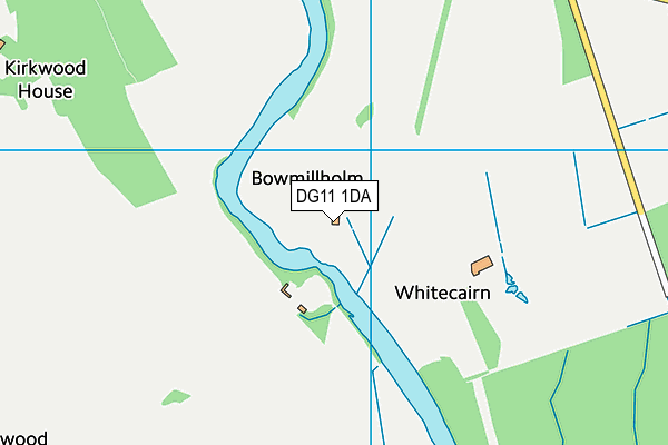 DG11 1DA map - OS VectorMap District (Ordnance Survey)