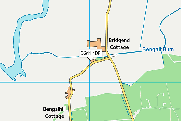 DG11 1DF map - OS VectorMap District (Ordnance Survey)