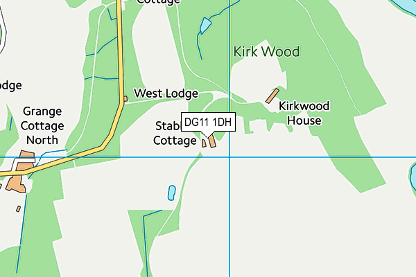 DG11 1DH map - OS VectorMap District (Ordnance Survey)