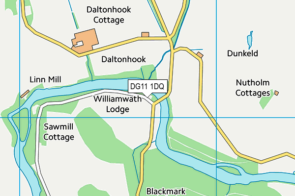 DG11 1DQ map - OS VectorMap District (Ordnance Survey)