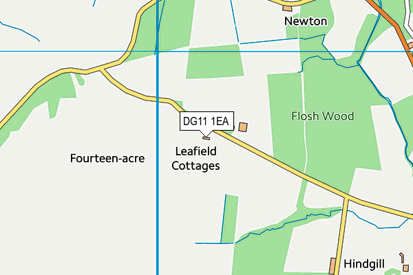 DG11 1EA map - OS VectorMap District (Ordnance Survey)