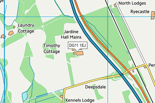 DG11 1EJ map - OS VectorMap District (Ordnance Survey)