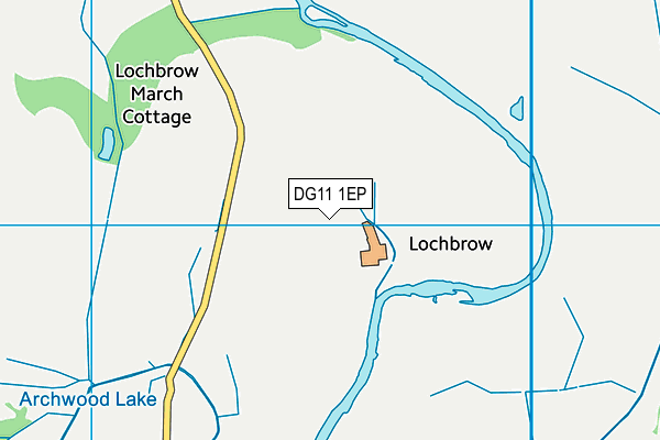 DG11 1EP map - OS VectorMap District (Ordnance Survey)