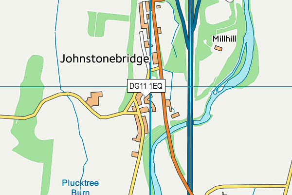 DG11 1EQ map - OS VectorMap District (Ordnance Survey)