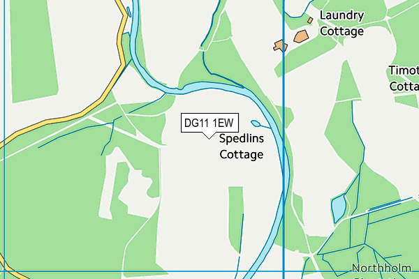 DG11 1EW map - OS VectorMap District (Ordnance Survey)