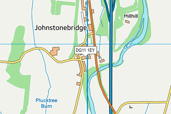 DG11 1EY map - OS VectorMap District (Ordnance Survey)