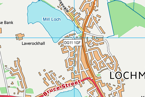 DG11 1GF map - OS VectorMap District (Ordnance Survey)