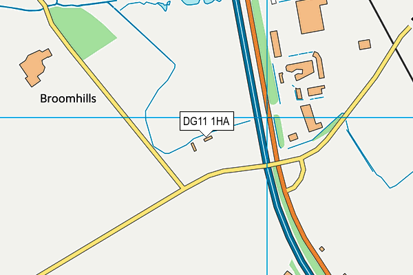 DG11 1HA map - OS VectorMap District (Ordnance Survey)