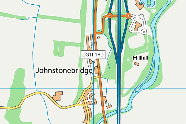 DG11 1HD map - OS VectorMap District (Ordnance Survey)