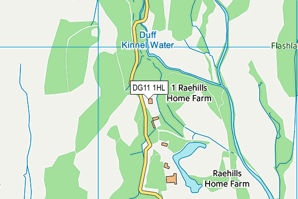 DG11 1HL map - OS VectorMap District (Ordnance Survey)