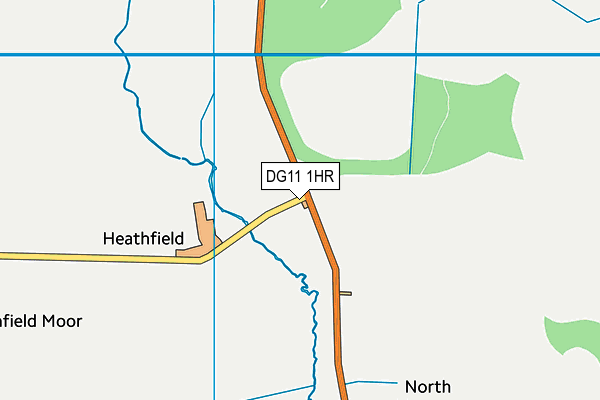 DG11 1HR map - OS VectorMap District (Ordnance Survey)