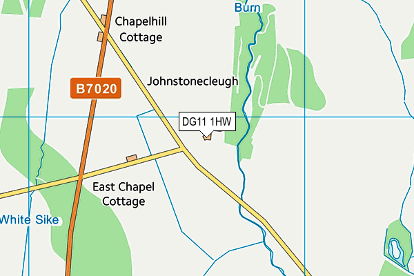 DG11 1HW map - OS VectorMap District (Ordnance Survey)