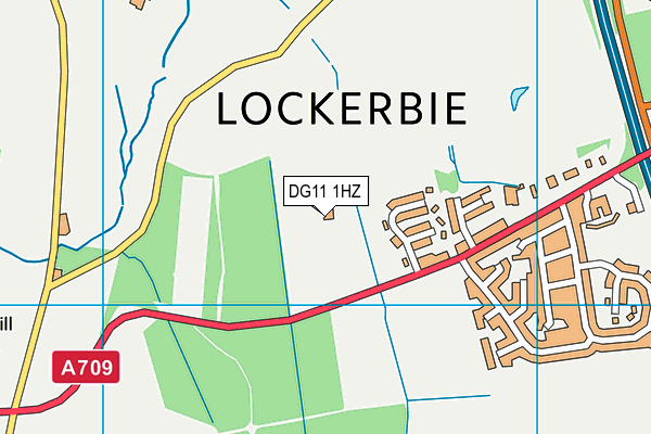 DG11 1HZ map - OS VectorMap District (Ordnance Survey)