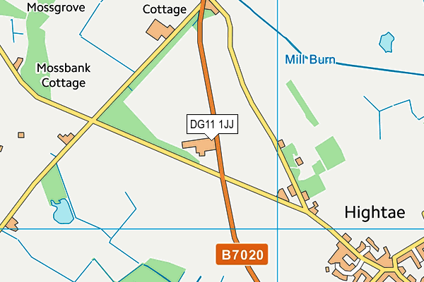 DG11 1JJ map - OS VectorMap District (Ordnance Survey)