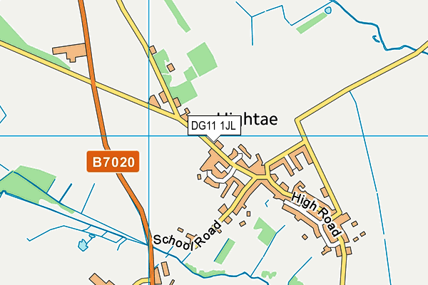 DG11 1JL map - OS VectorMap District (Ordnance Survey)