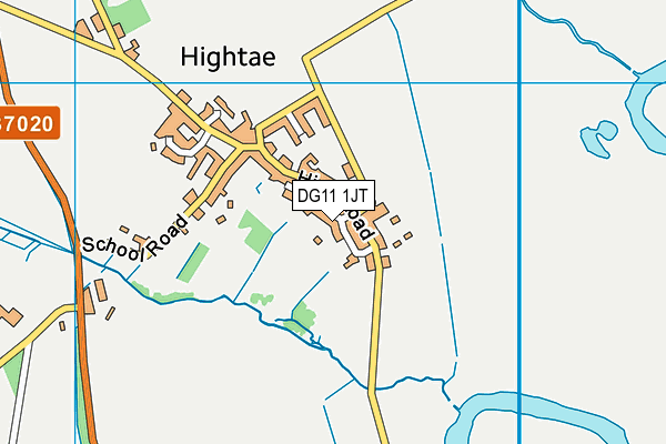 DG11 1JT map - OS VectorMap District (Ordnance Survey)