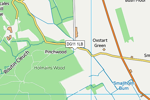 DG11 1LB map - OS VectorMap District (Ordnance Survey)