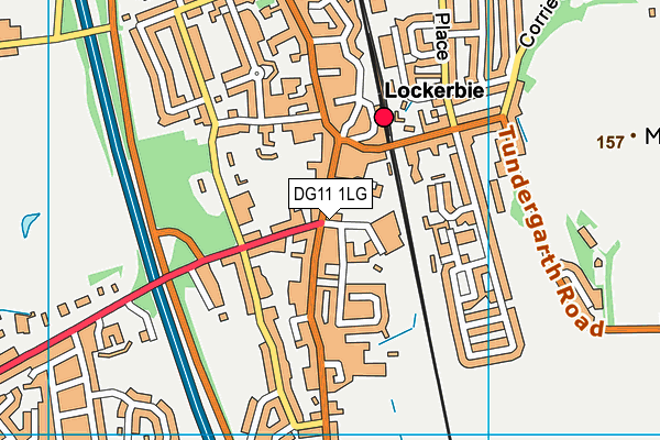 DG11 1LG map - OS VectorMap District (Ordnance Survey)