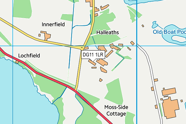 DG11 1LR map - OS VectorMap District (Ordnance Survey)