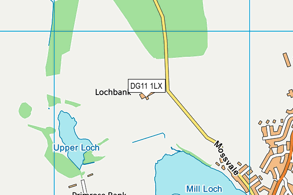 DG11 1LX map - OS VectorMap District (Ordnance Survey)