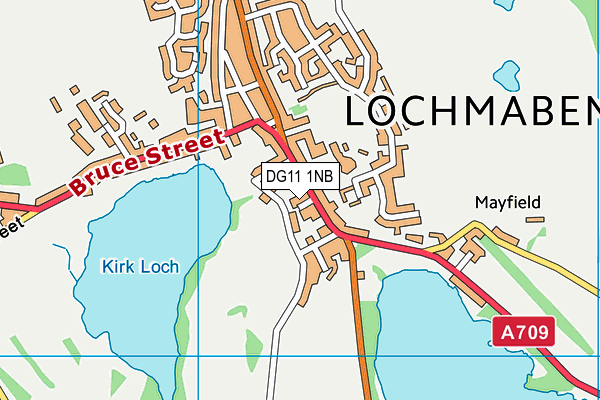 DG11 1NB map - OS VectorMap District (Ordnance Survey)