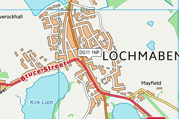 DG11 1NP map - OS VectorMap District (Ordnance Survey)