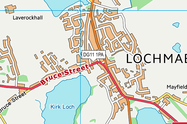 DG11 1PA map - OS VectorMap District (Ordnance Survey)