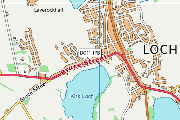 DG11 1PB map - OS VectorMap District (Ordnance Survey)