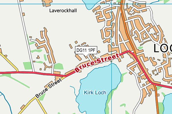 DG11 1PF map - OS VectorMap District (Ordnance Survey)