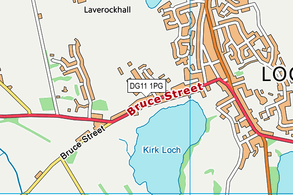 DG11 1PG map - OS VectorMap District (Ordnance Survey)